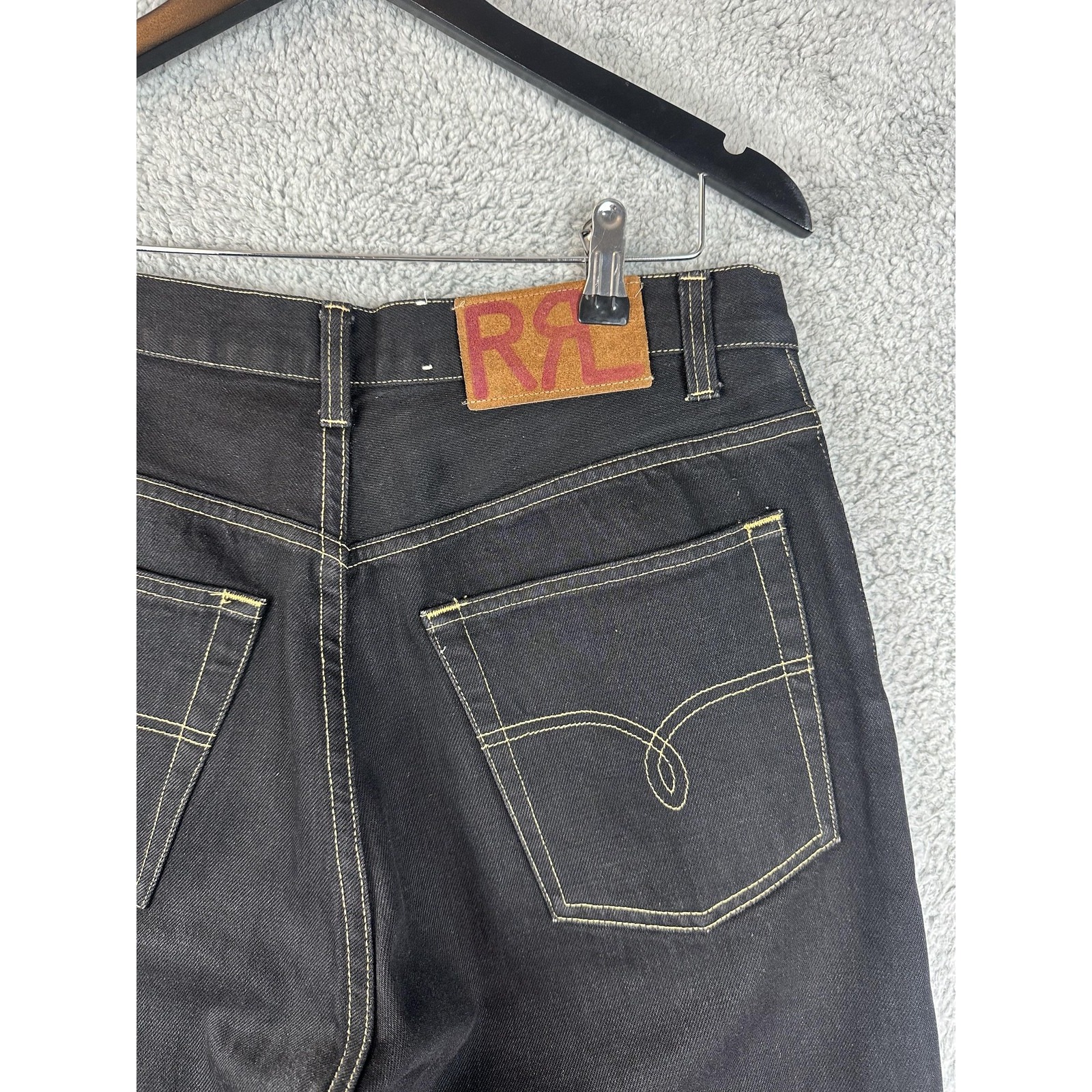 Ralph Lauren Men's Slim Straight Jeans - Black